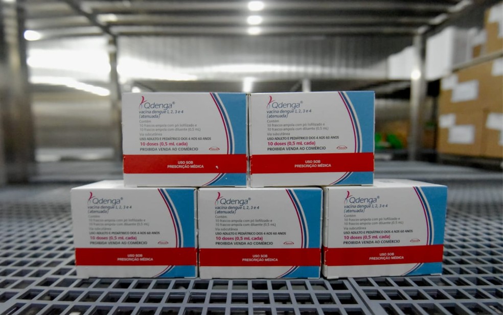 A vacina contra a dengue Qdenga foi incorporada ao PNI no final de 2023 — Foto: Divulgação/SES-GO