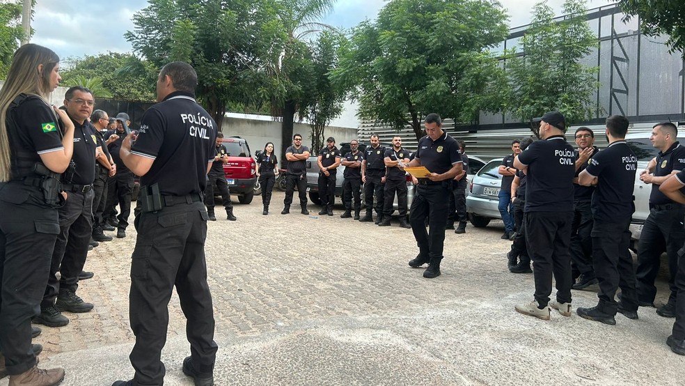 Operação da Polícia Civil cumpre mandados de prisão contra foragidos da Justiça; 11 são detidos — Foto: Patrícia Silva/TV Verdes Mares