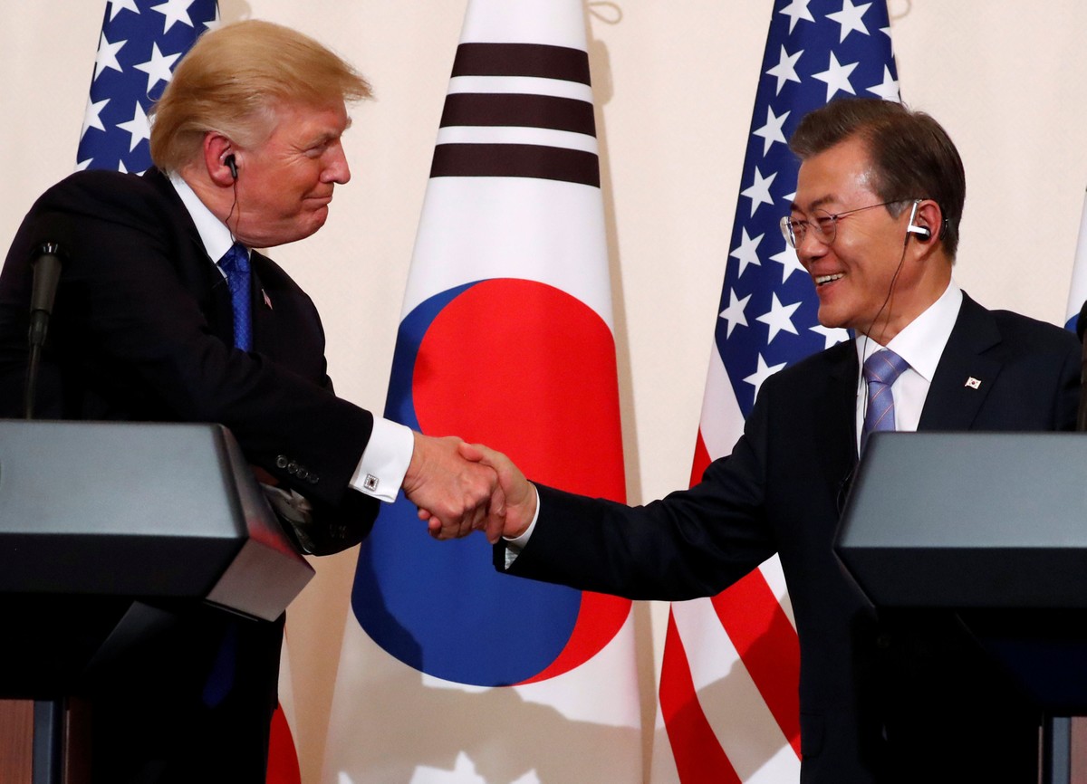 Donald Trump pode ganhar o prêmio Nobel da Paz no meu lugar, diz Moon  Jae-in, presidente da Coreia do Sul | Mundo | G1