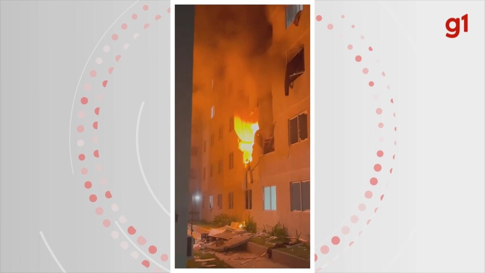 Explosão em condomínio deixa pessoas feridas em Porto Alegre — Foto: Diógnes Souza/Arquivo pessoal