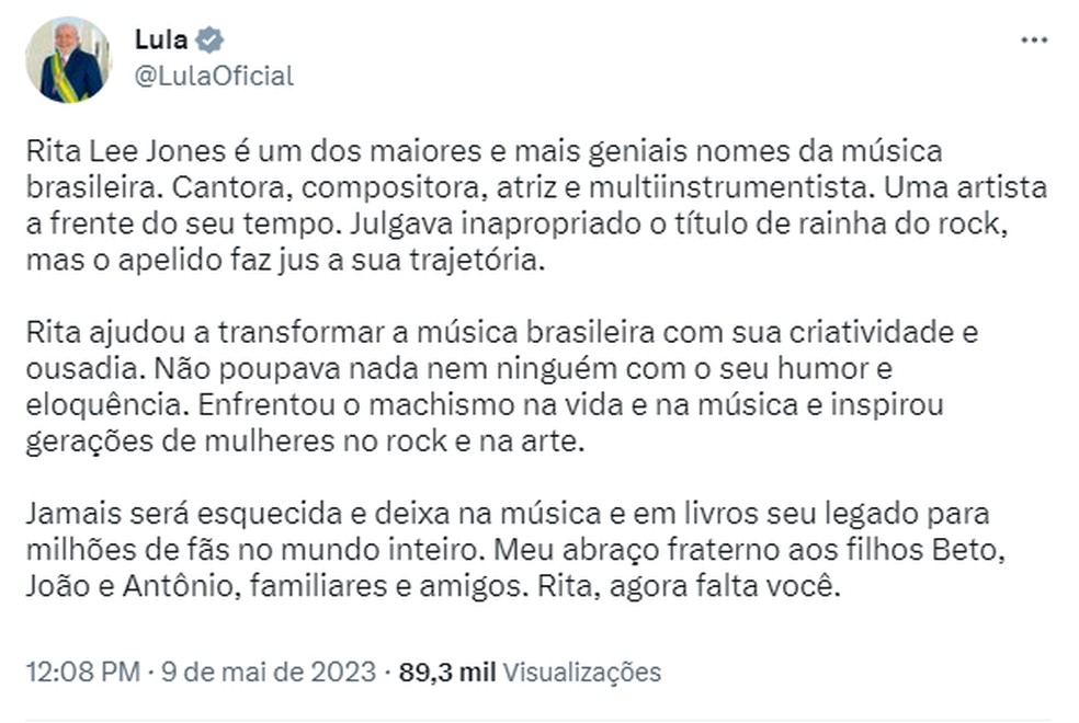 Lula fala do Corinthians e zoa Palmeiras: 'Rainha não viu Mundial