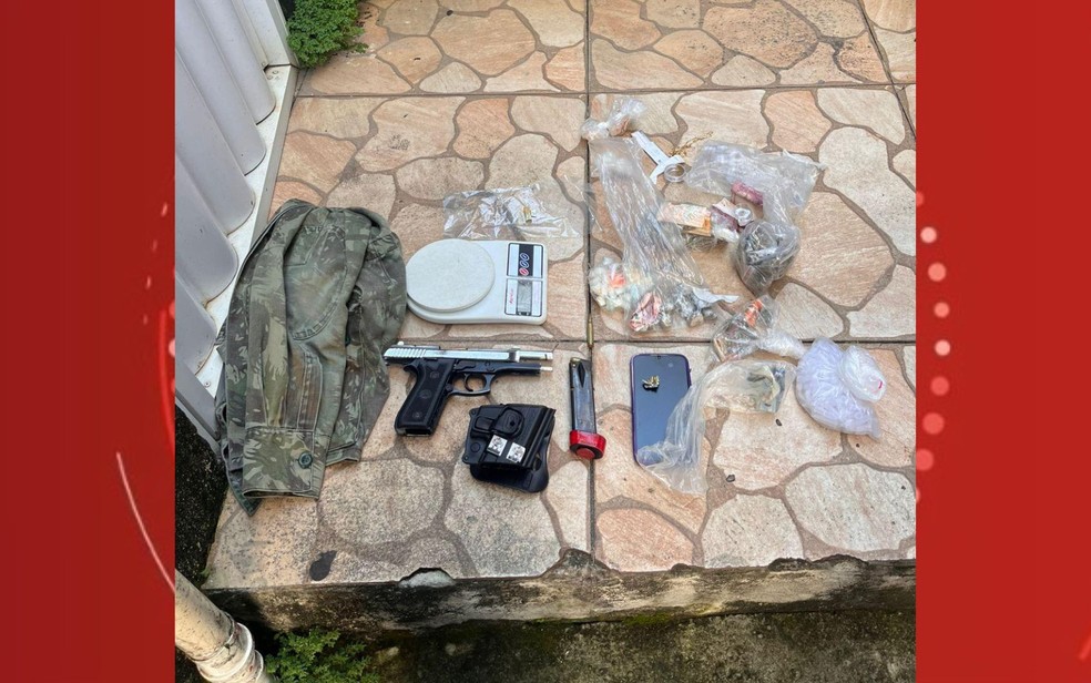 Armas apreendidas durante a facção — Foto: Reprodução/Redes Sociais