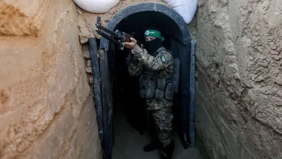 A rede de túneis do Hamas na Faixa de Gaza se expandiu ao longo do tempo — Foto: Yousef Masoud/SOPA Images/LightRocket via Getty Images