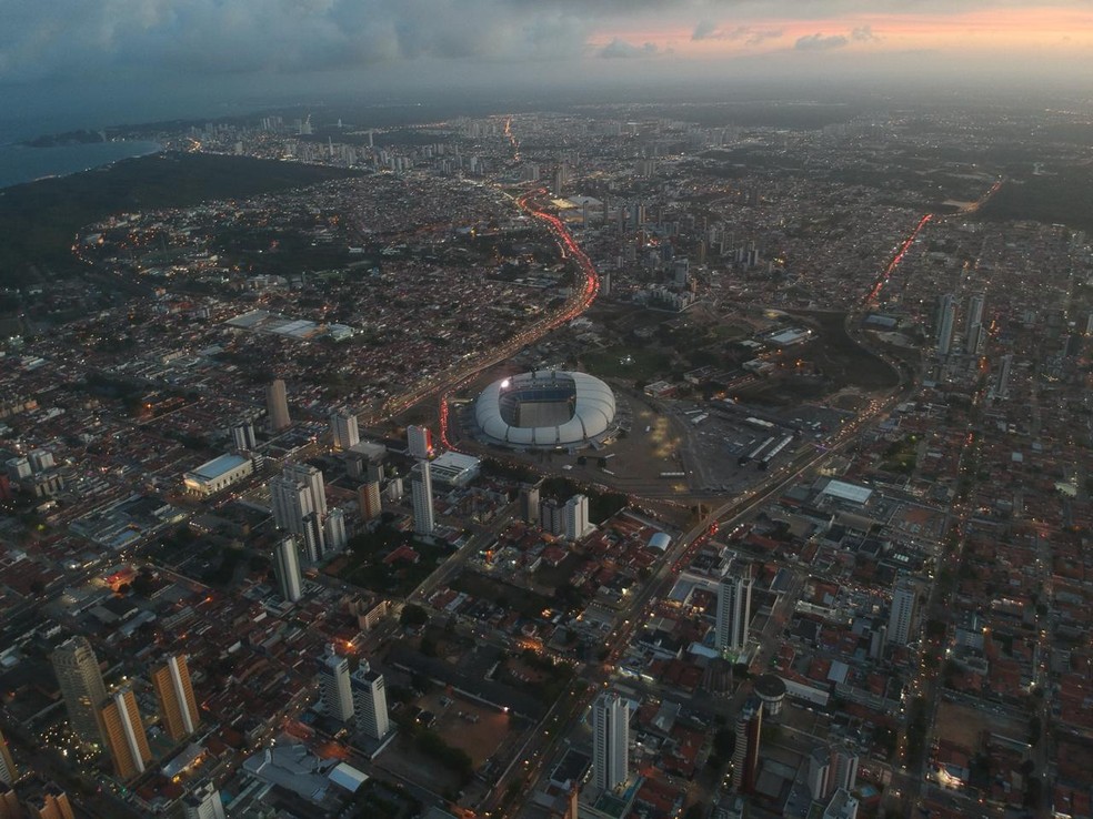 Arena das Dunas fica no bairro de Candelária, em Natal — Foto: Diego Simonetti