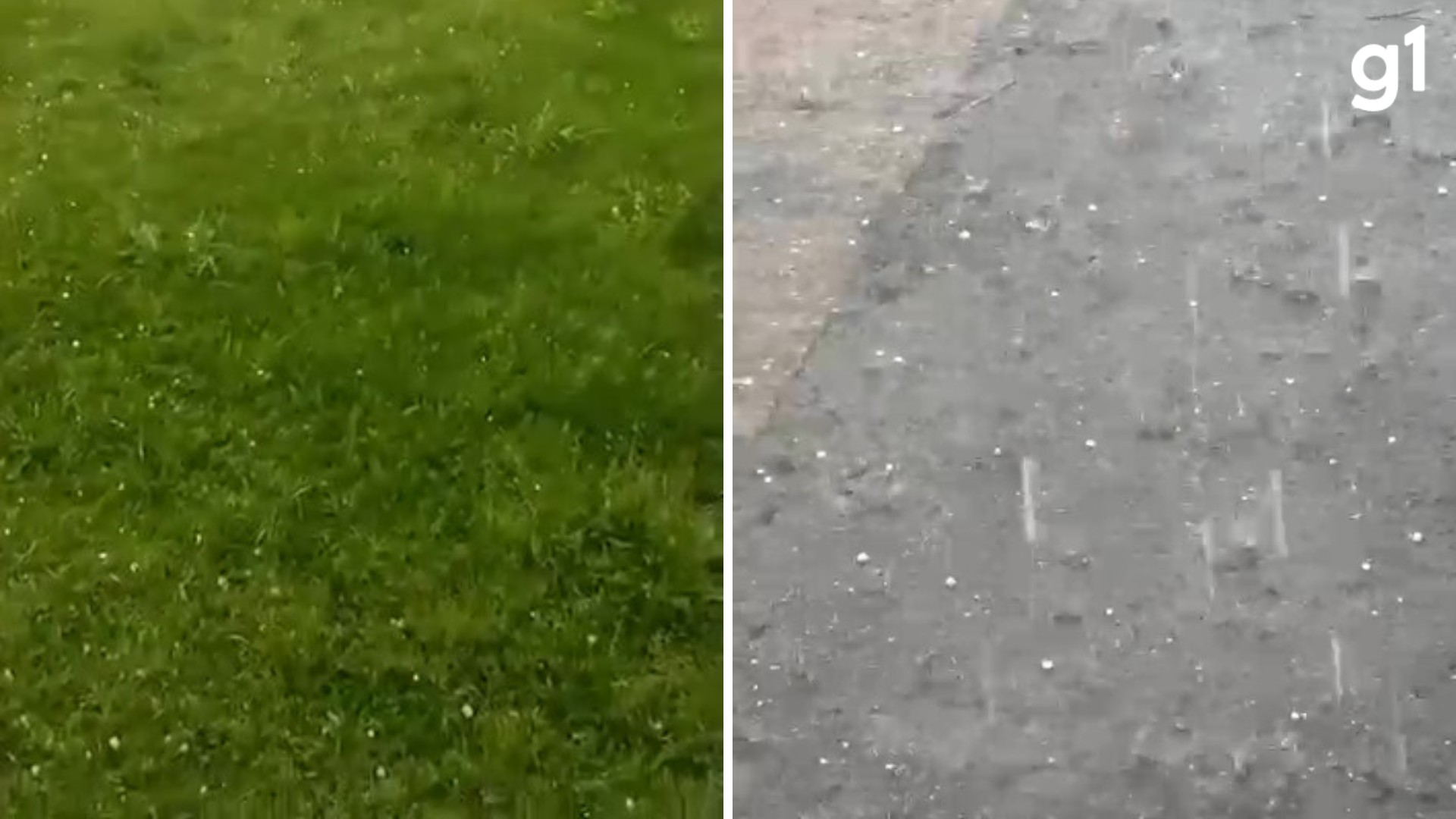 VÍDEO: Chuva de granizo é registrada no Sul do RS