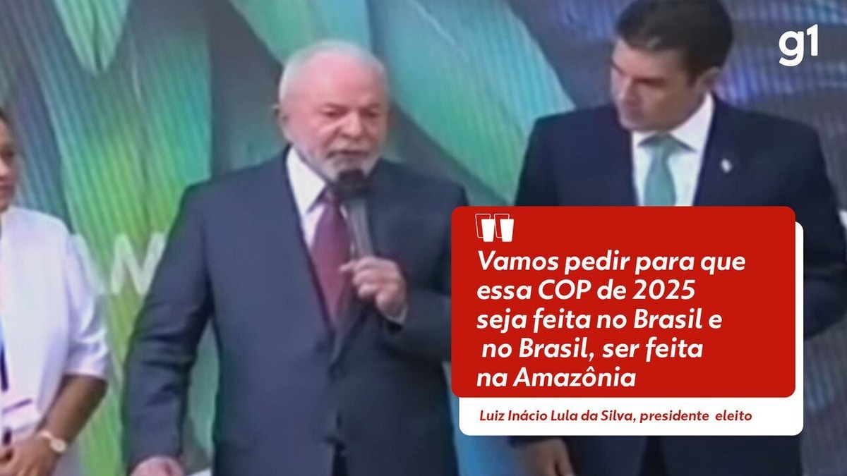 Lula diz que pedirá à ONU para a Amazônia sediar a Conferência do Clima em 2025