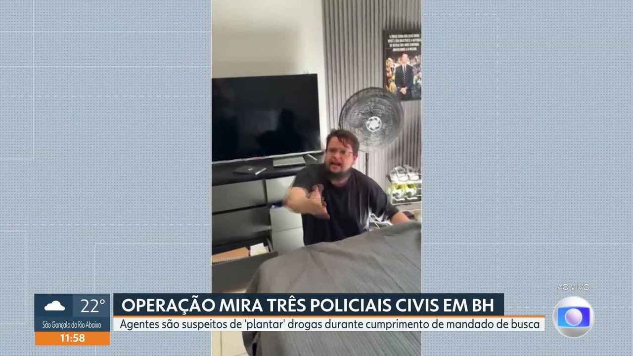 Justiça mantém preso policial civil suspeito de 'plantar' droga durante operação em BH; dois estão foragidos