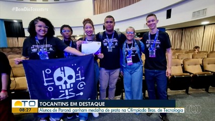 Alunos de Paranã ficam em segundo lugar na Olimpíada Brasileira de Tecnologia