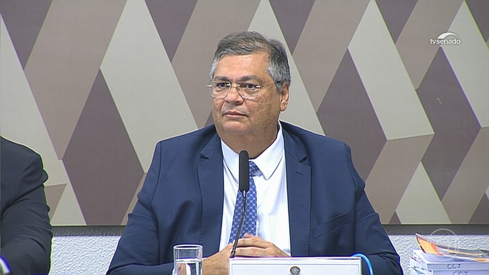 CCJ do Senado aprova Flávio Dino para o Supremo Tribunal Federal — Foto: Jornal Nacional/ Reprodução