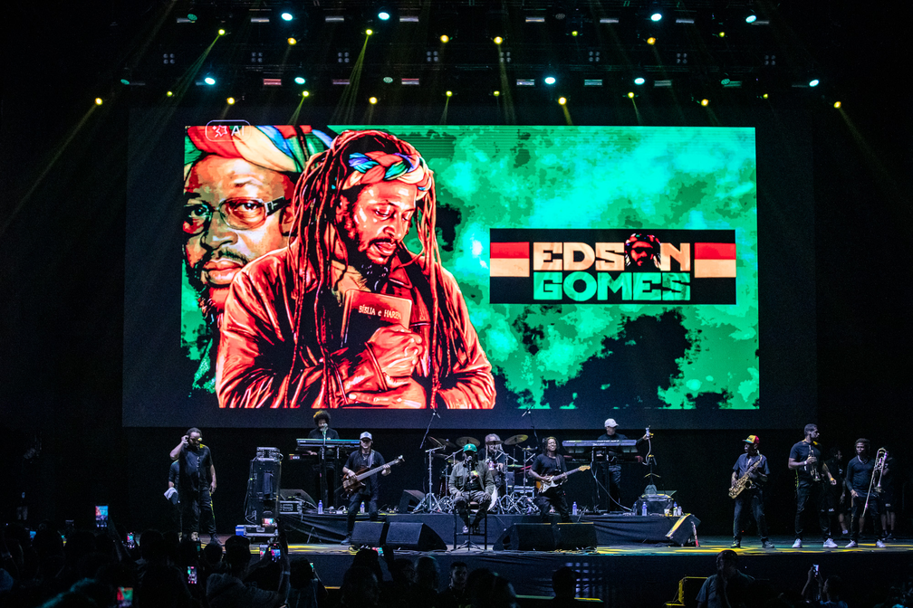 Edson Gomes se apresenta no Lollapalooza 2026 — Foto: Fábio Tito/g1