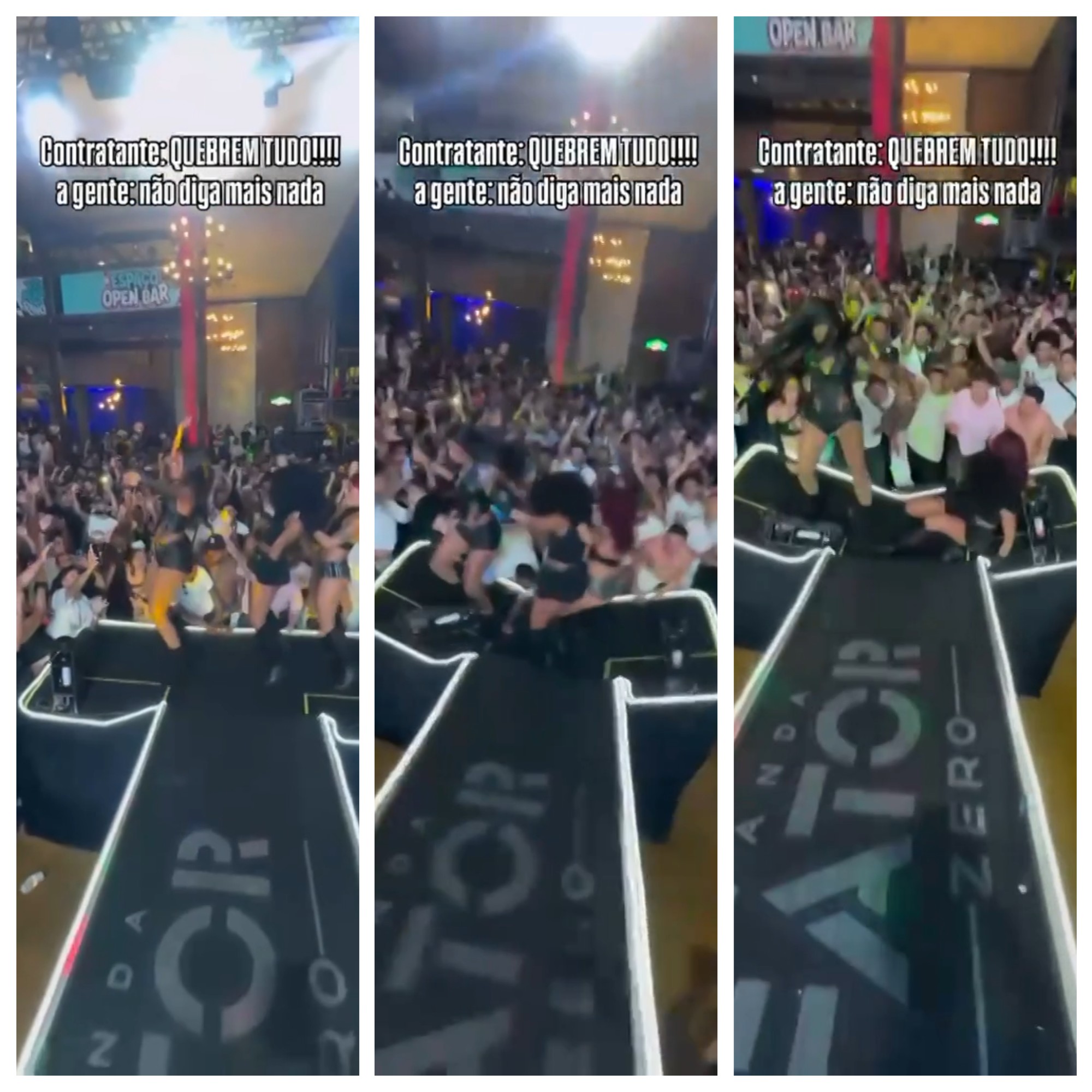 Estrutura de palco cede durante show de Pocah em festival na Grande BH; VÍDEO