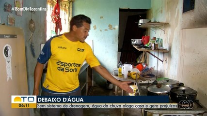 Moradores de Miracema mostram estragos causados por alagamento durante chuvas
