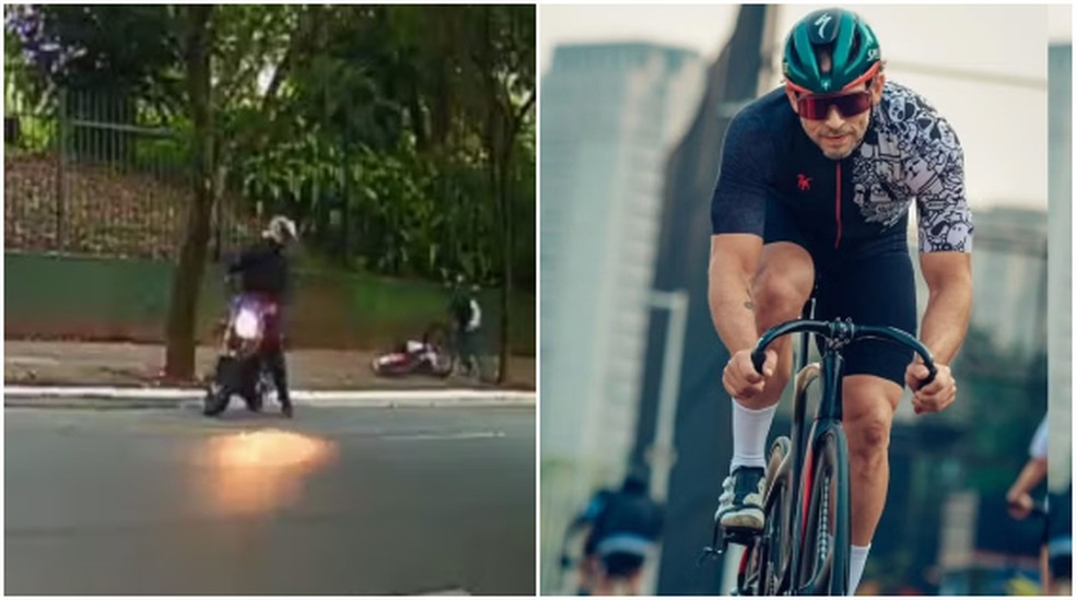Ciclista é morto em frente ao Parque do Povo, no Itaim Bibi, em SP — Foto: Reprodução; Reprodução/Instagram