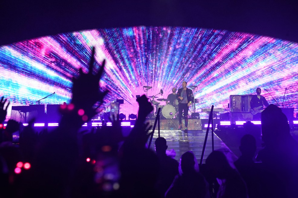 Coldplay se apresenta no Rock in Rio 2022 — Foto: Stephanie Rodrigues/g1