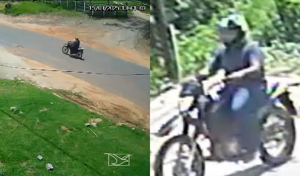 Imagens mostram que terceira pessoa pode ter estado na casa de influencer morta em Santa Luzia (MA) — Foto: Reprodução/TV Mirante
