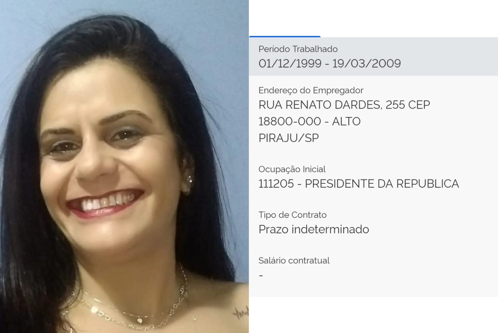 Analista contábil do interior de SP teve cargo de ‘presidente da República’ registrado na carteira de trabalho durante 10 anos