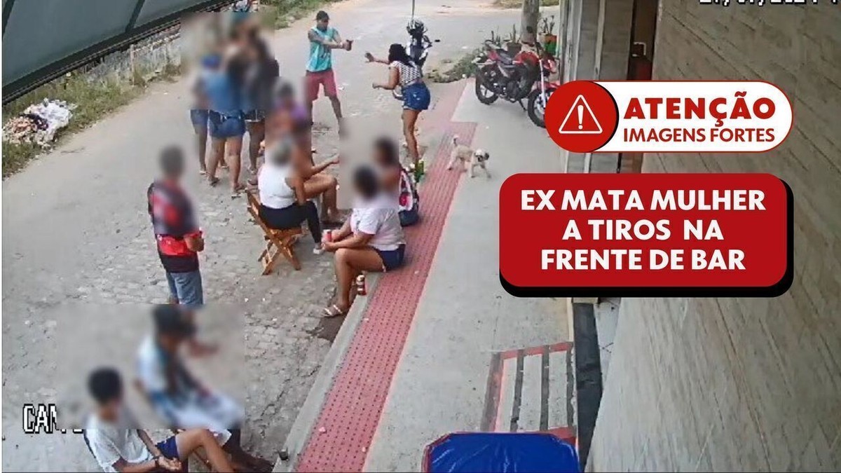 Vídeo mostra mulher sendo assassinada a tiros pelo ex na frente de bar em  Aracruz, ES | Norte e Noroeste - ES | G1