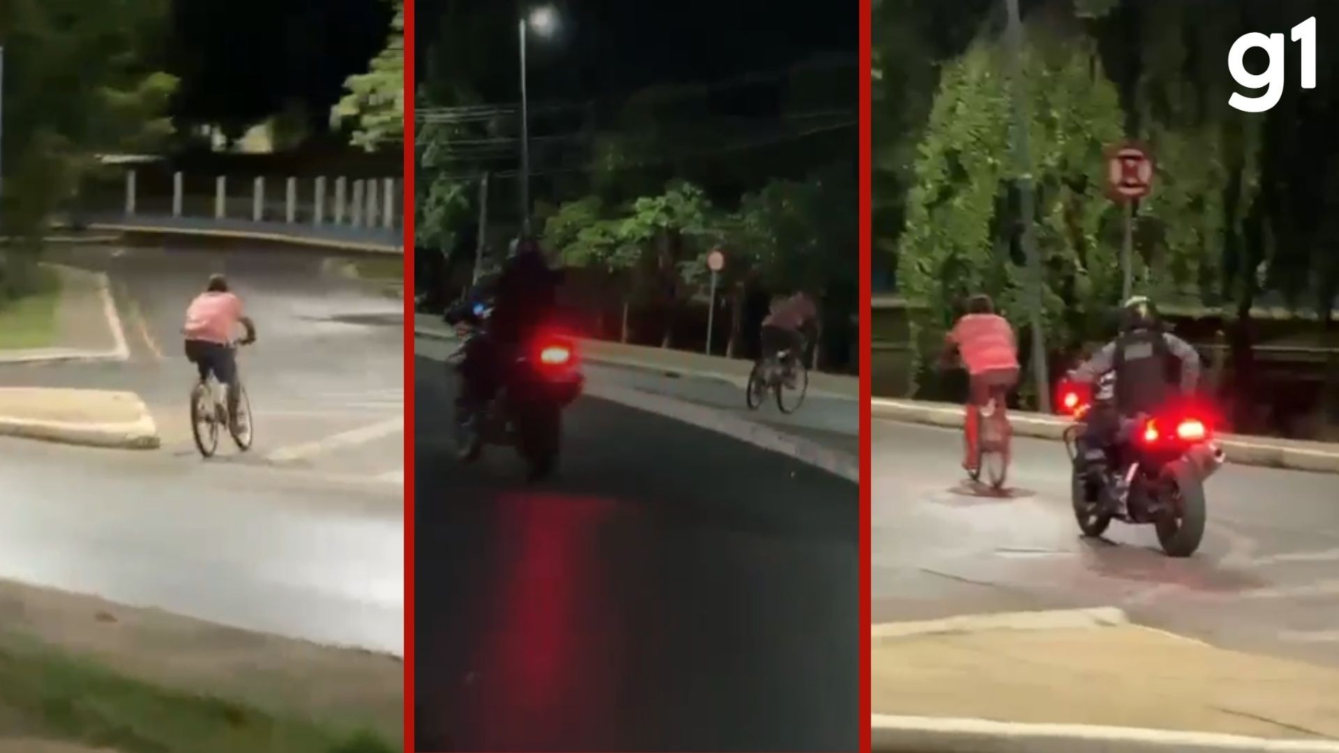 VÍDEO: homem é preso suspeito de roubar celular de jovem à espera de motorista de app e fugir de bicicleta em MT