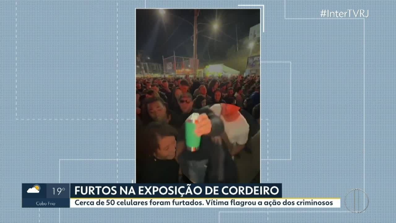 Polícia investiga furto em massa de celulares na Expo Cordeiro 2025; VÍDEO