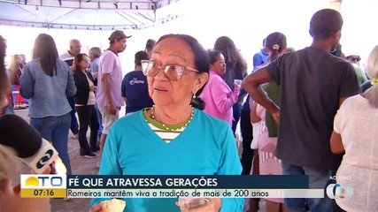Fiéis pagam promessa em tradicional evento em Natividade