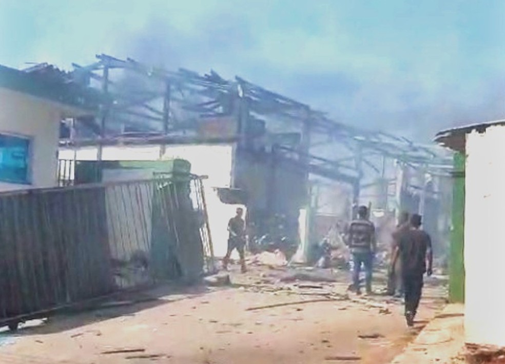 Empresa em Cabreúva (SP) ficou destruída — Foto: Arquivo Pessoal