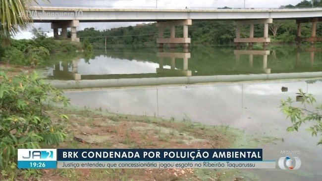 Companhia de gua do Tocantins  condenada por jogar esgoto no ribeiro Taquarussu