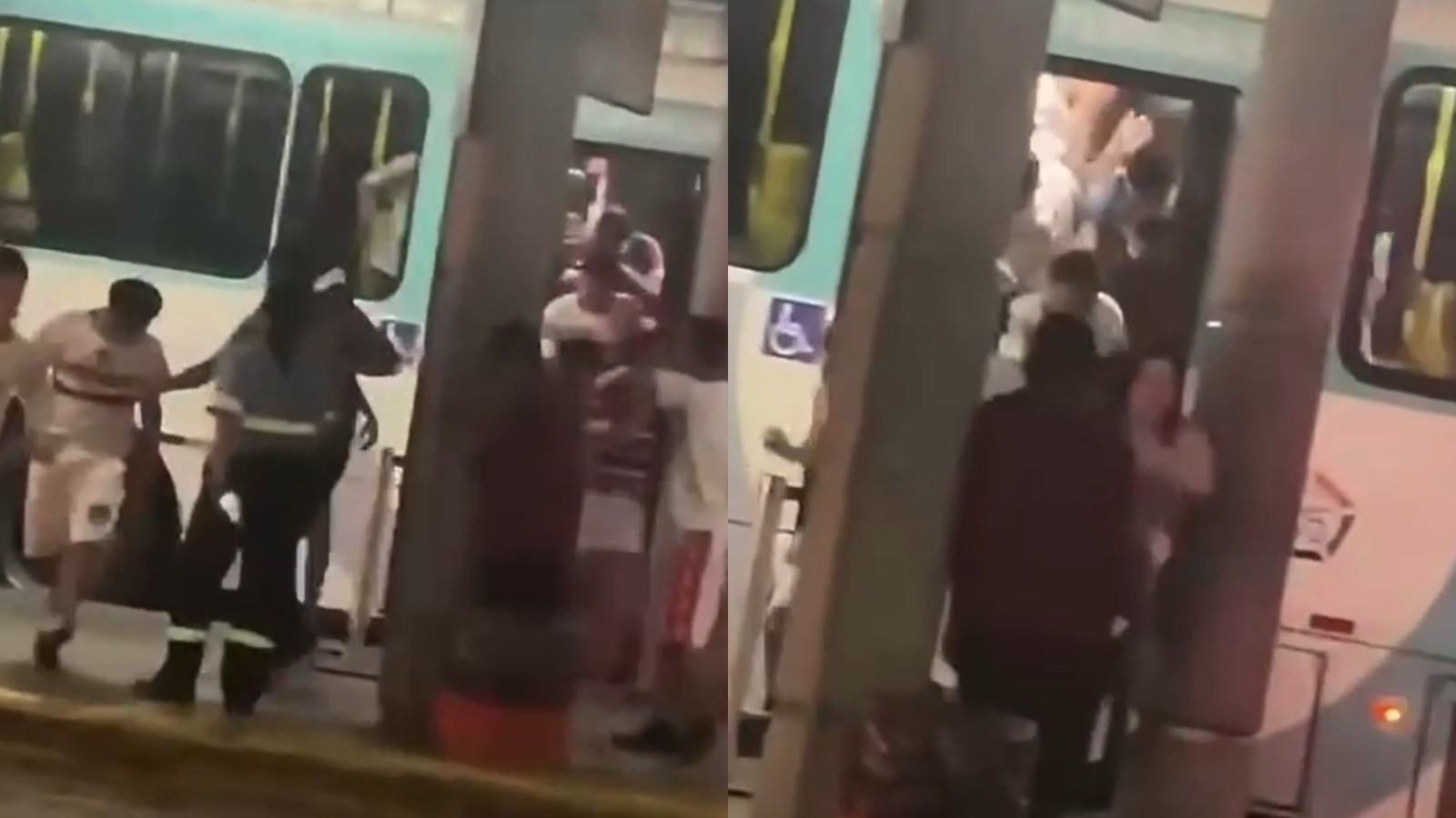 Torcedores do Fortaleza brigam no Terminal da Parangaba após jogo na Arena Castelão
