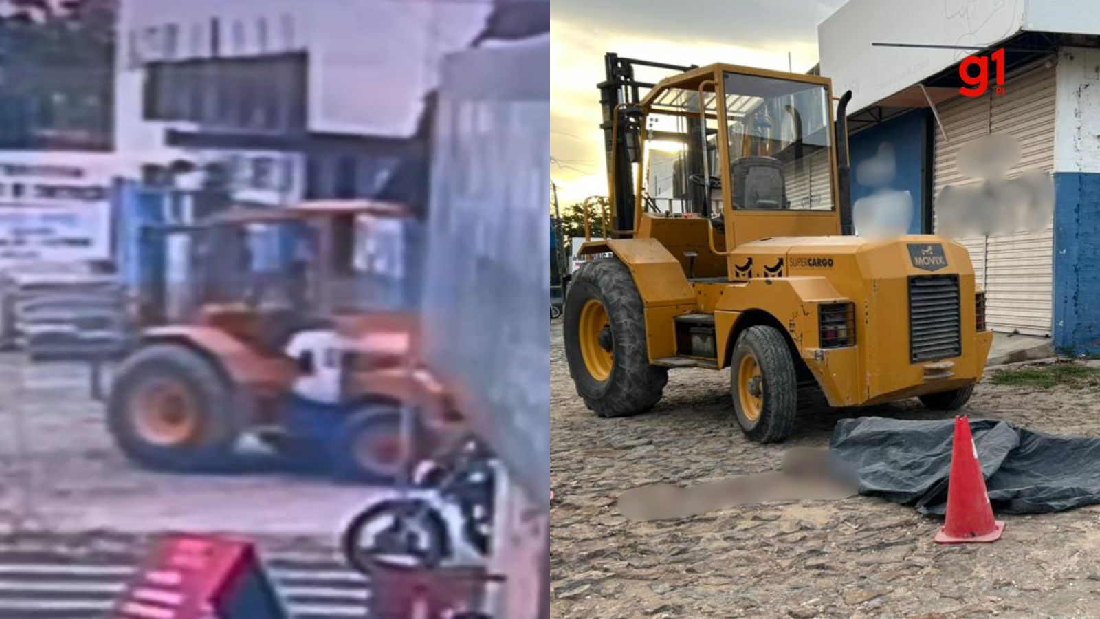 Trabalhador morre atropelado por trator na calçada de empresa em Teresina; vídeo mostra acidente