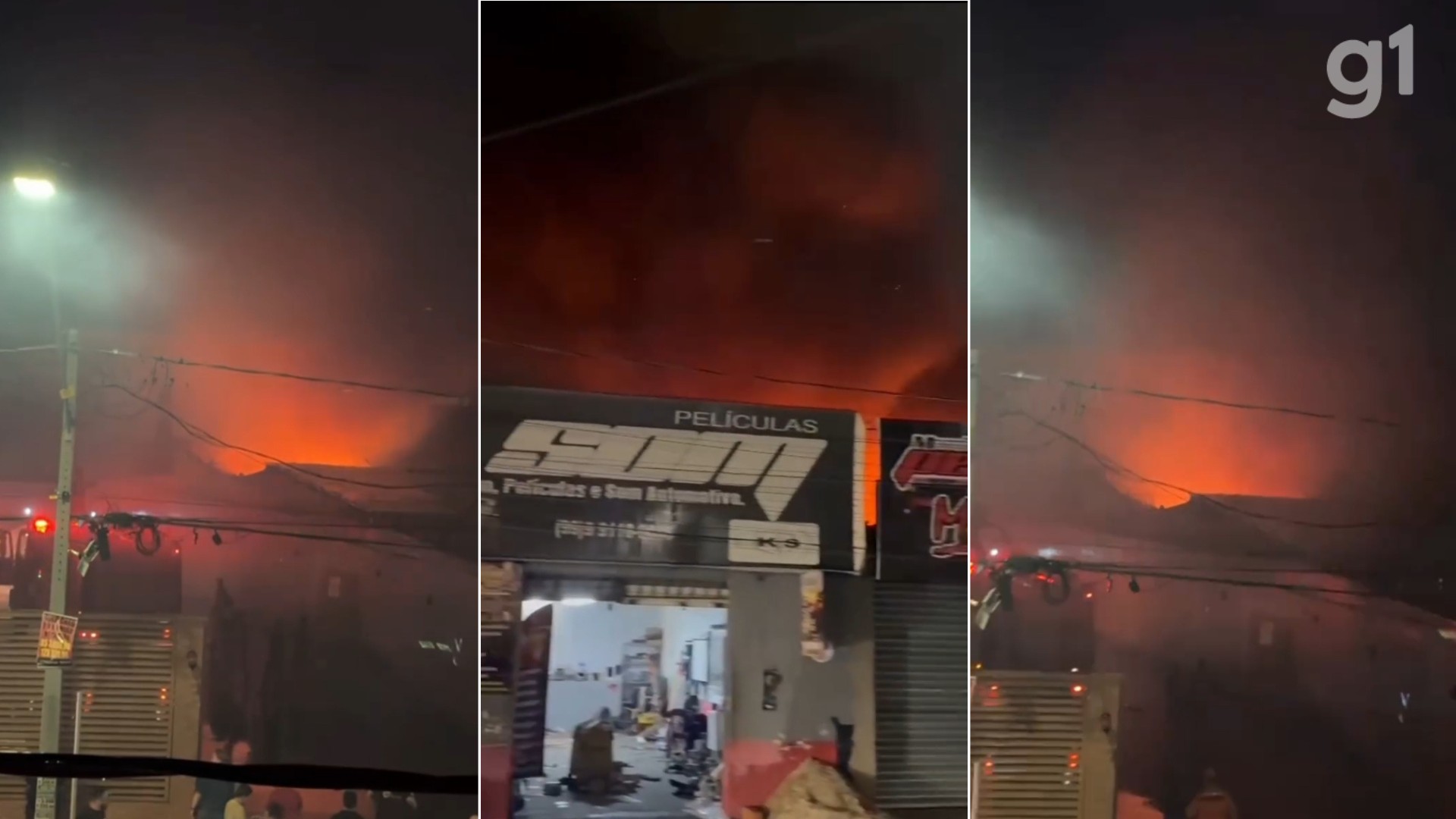 Incêndio atinge em loja de acessórios automotivos em Imperatriz; VÍDEO