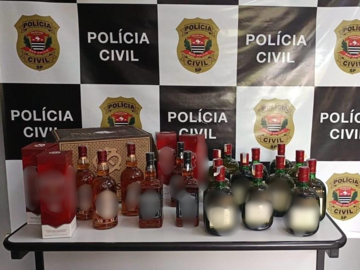 Operação apreende 335 garrafas de uísque falsificado e prende um suspeito em Campinas