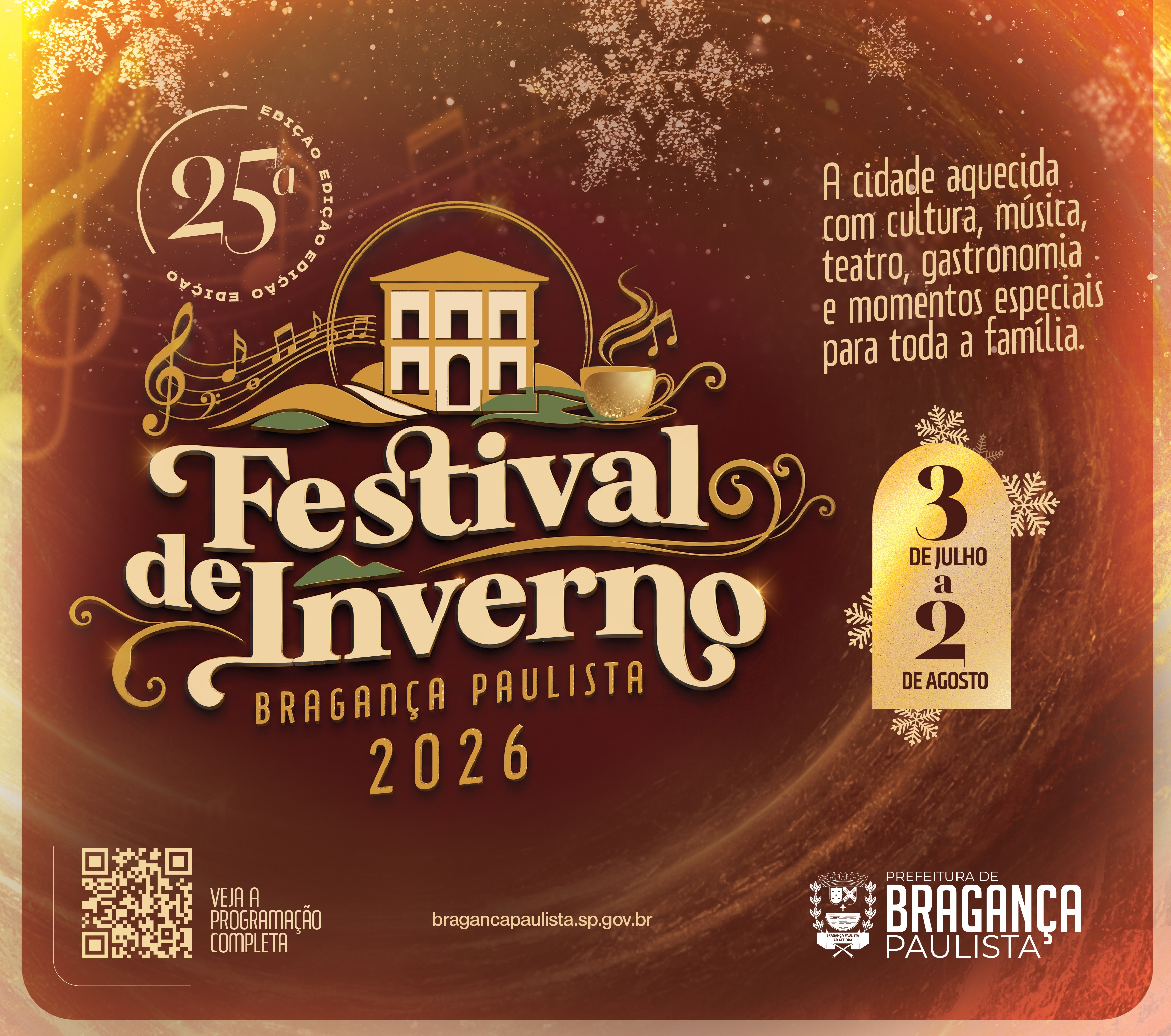 Festival de Inverno de Bragança Paulista chega à 25ª edição