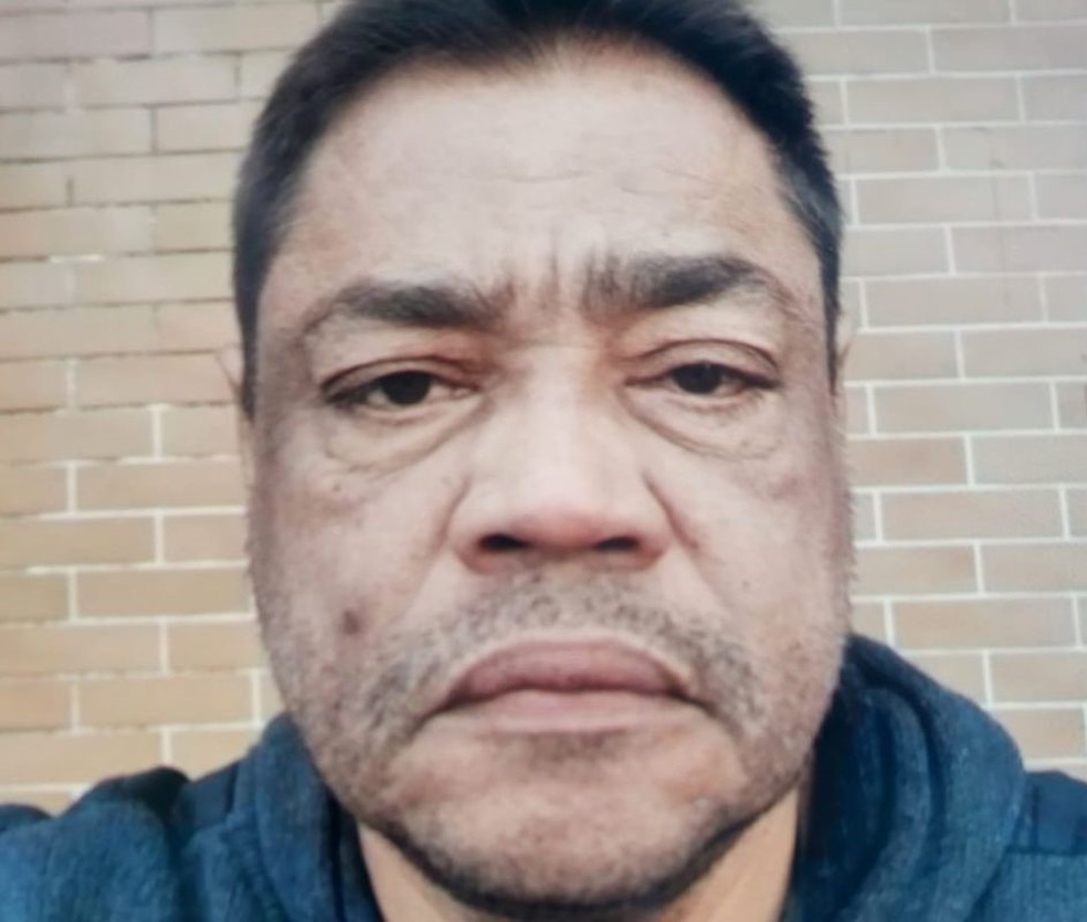 Marcos Cesar Dos Santos foi morto com um tiro de espingarda na cabeça em Cubatão (SP) — Foto: Reprodução
