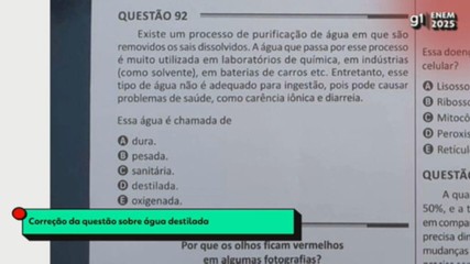 VÍDEOS ENEM 2025: correção da prova de matemática e ciências da natureza