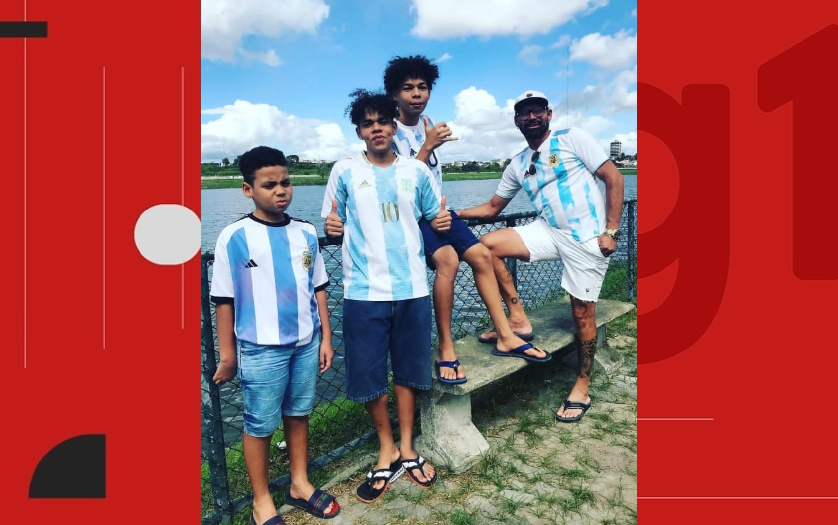 Baiano que pintou casa com cores da Argentina planeja festa para final da Copa do Mundo