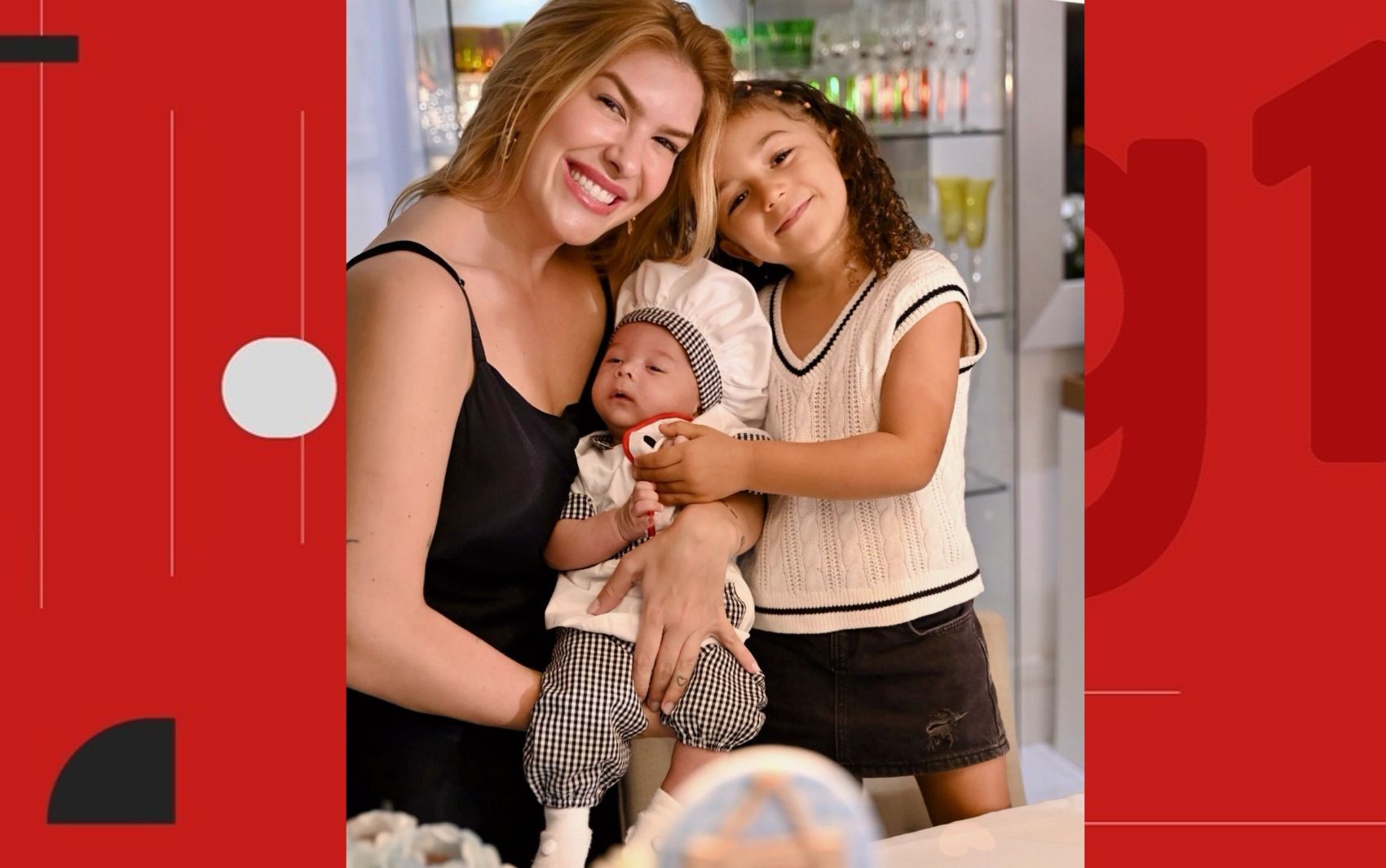 Filho de Lore Improta e Léo Santa explode o fofurômetro em mêsversário: 'Alguém aí aceita o cardápio desse mini-chef?'