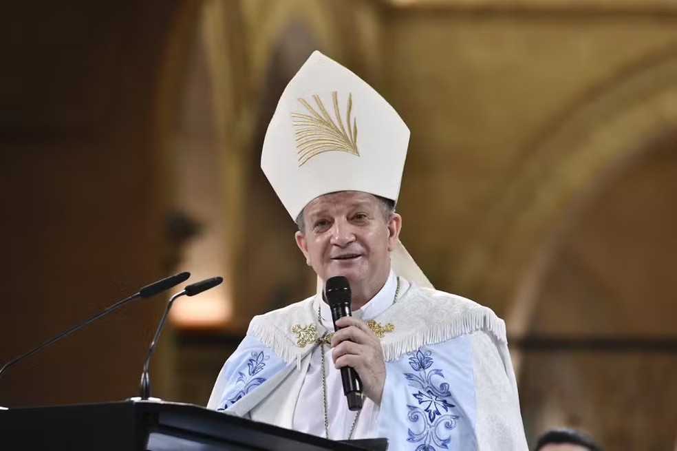 Dom Mário Antônio da Silva foi nomeado novo arcebispo de Aparecida. — Foto: Thiago Leon/Santuário Nacional