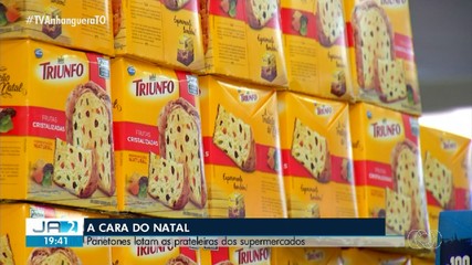 Panetones lotam as prateleiras dos supermercados em Palmas