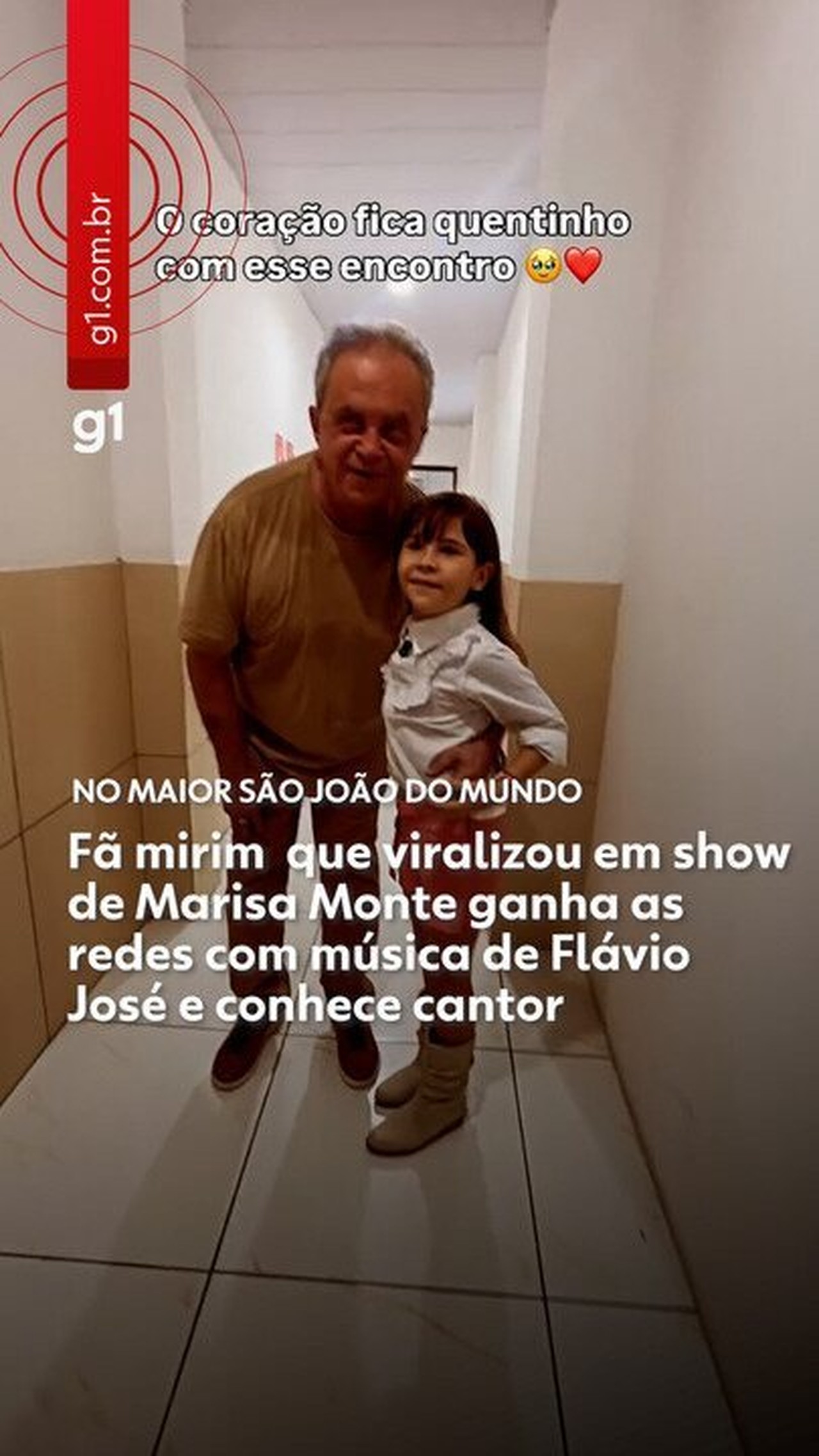Após viralizar cantando Marisa Monte, menina de 8 anos emociona Flávio José ao cantar forró em show em Campina Grande; VÍDEO