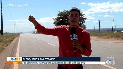 Trechos das TO-050 em Palmas estão parcialmente bloqueados