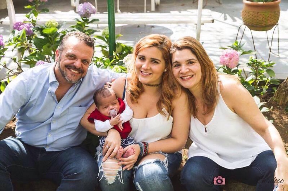 Valéria adotou o filho com um dia de vida — Foto: Arquivo Pessoal