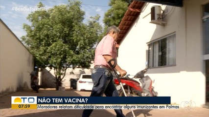 Moradores reclamam da falta de imunizantes nas unidades de saúde de Palmas