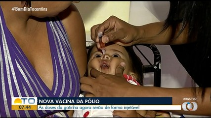 Gotinhas da vacina poliomielite passarão a ser de forma injetável