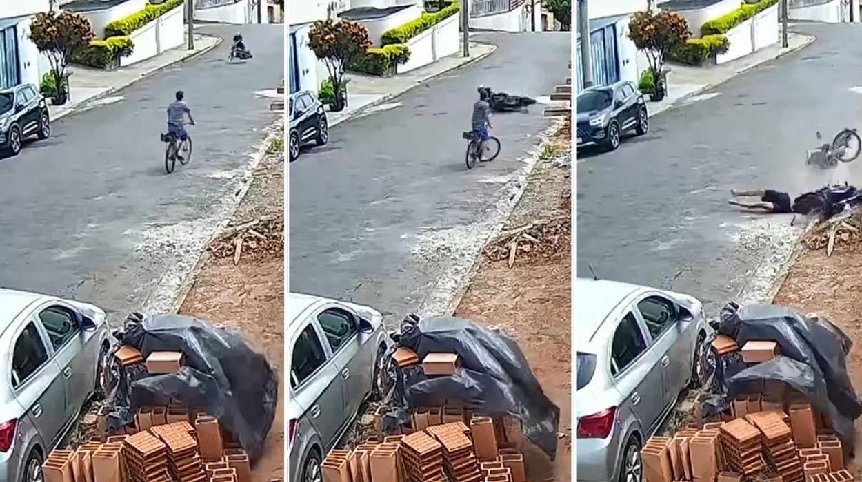 Aposentado atropelado por moto deixa UTI, mas ainda sente muitas dores, diz filha; VEJA VÍDEO