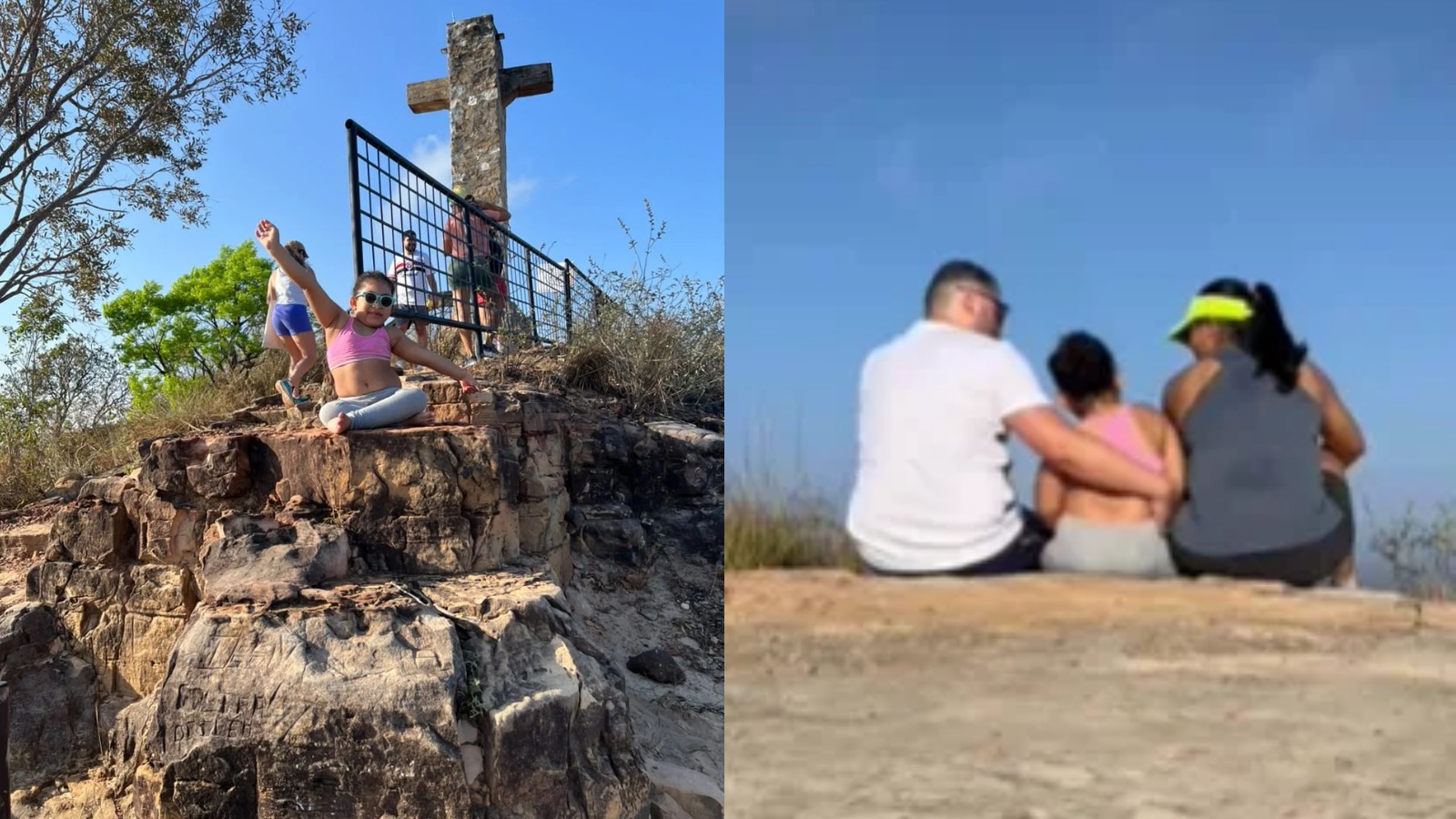 Cadeirante de 7 anos supera 1.840 degraus e chega ao topo da Serra de Santo Antônio com ajuda da família no PI