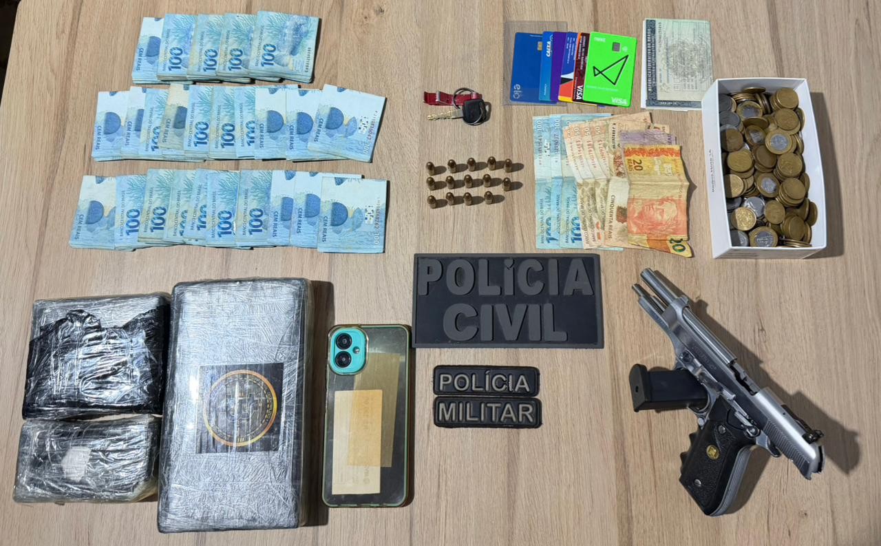 Polícia apreende cocaína, R$ 25 mil e prende duas pessoas em operação em Porto Rico do Maranhão