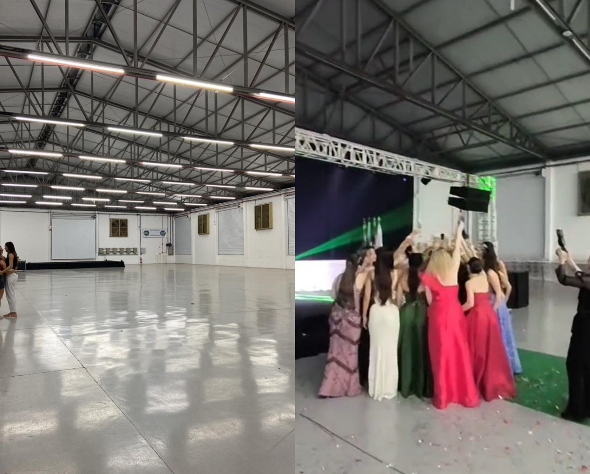 Empresa cancela formatura de R$ 145 mil um dia antes da festa e formandos organizam evento por conta própria em 9 horas em SC
