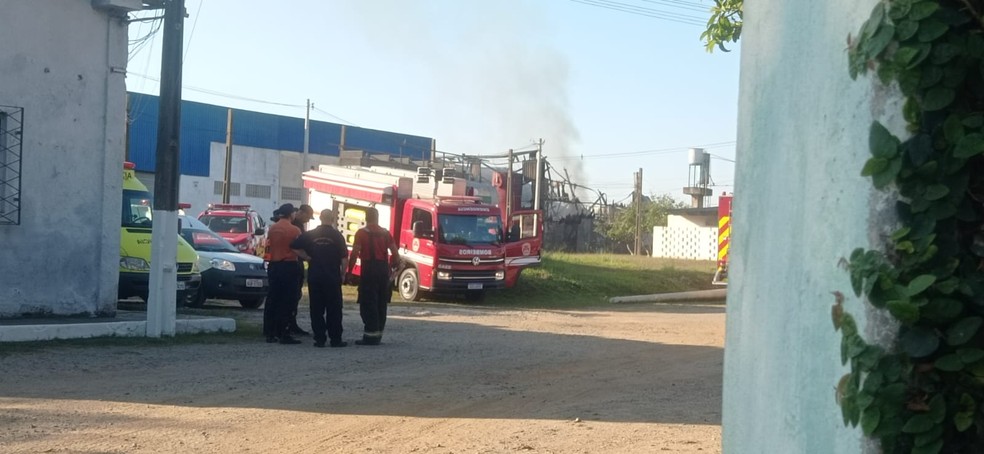 Explosão ocorreu em indústria de produtos químicos de Poá — Foto: Paula Moreira/TV Diário