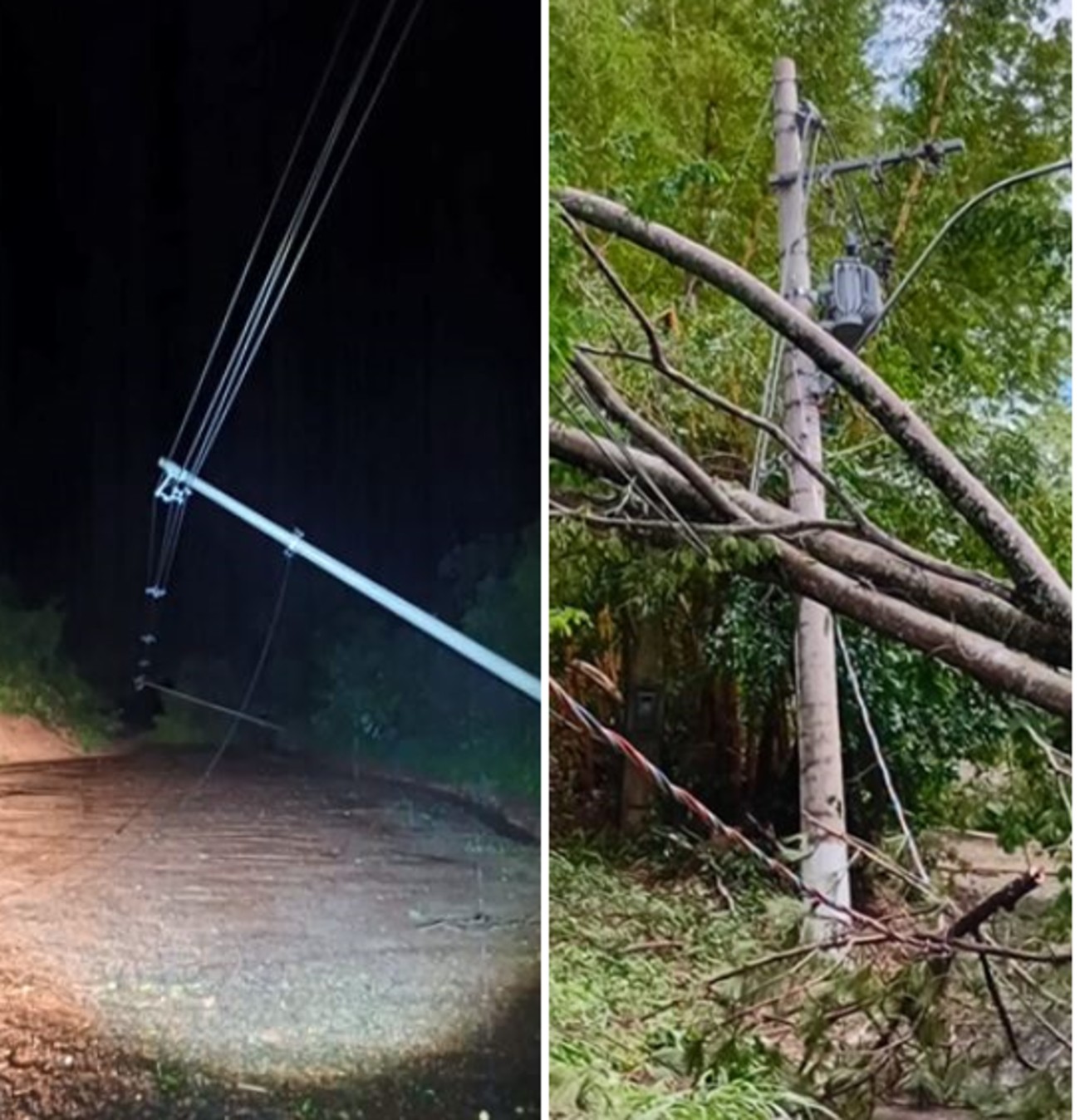 Analândia decreta situação de emergência após vendaval destelhar 43 casas e derrubar ponte