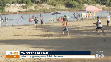 Veja a programação da temporada de praia no sul do Tocantins