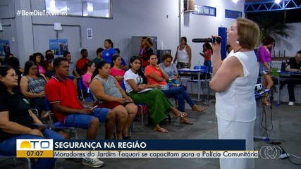 Moradores do Taquari participam de capacitação sobre segurança comunitária